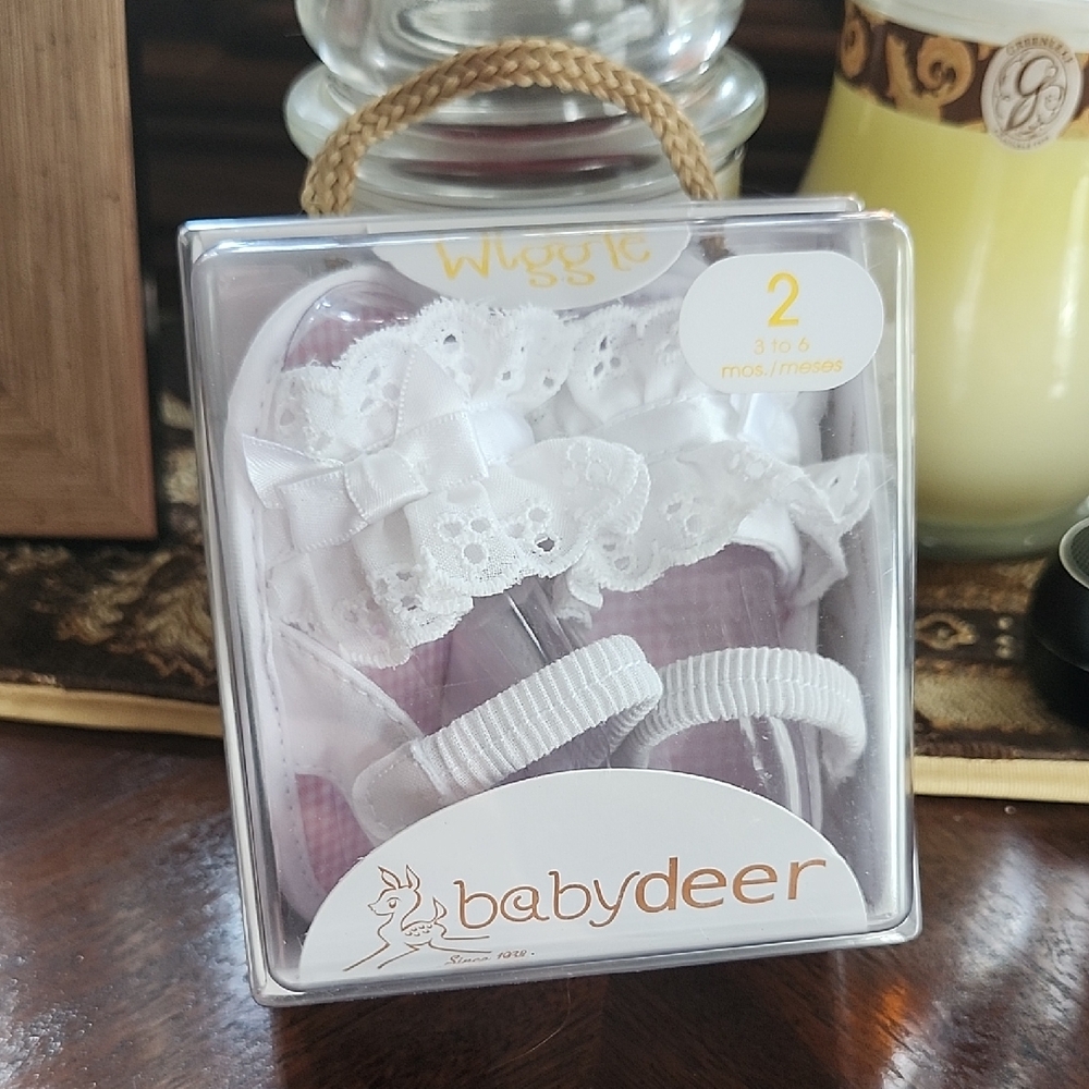 Baby Deer White Lace Baby Socks, 3-6M